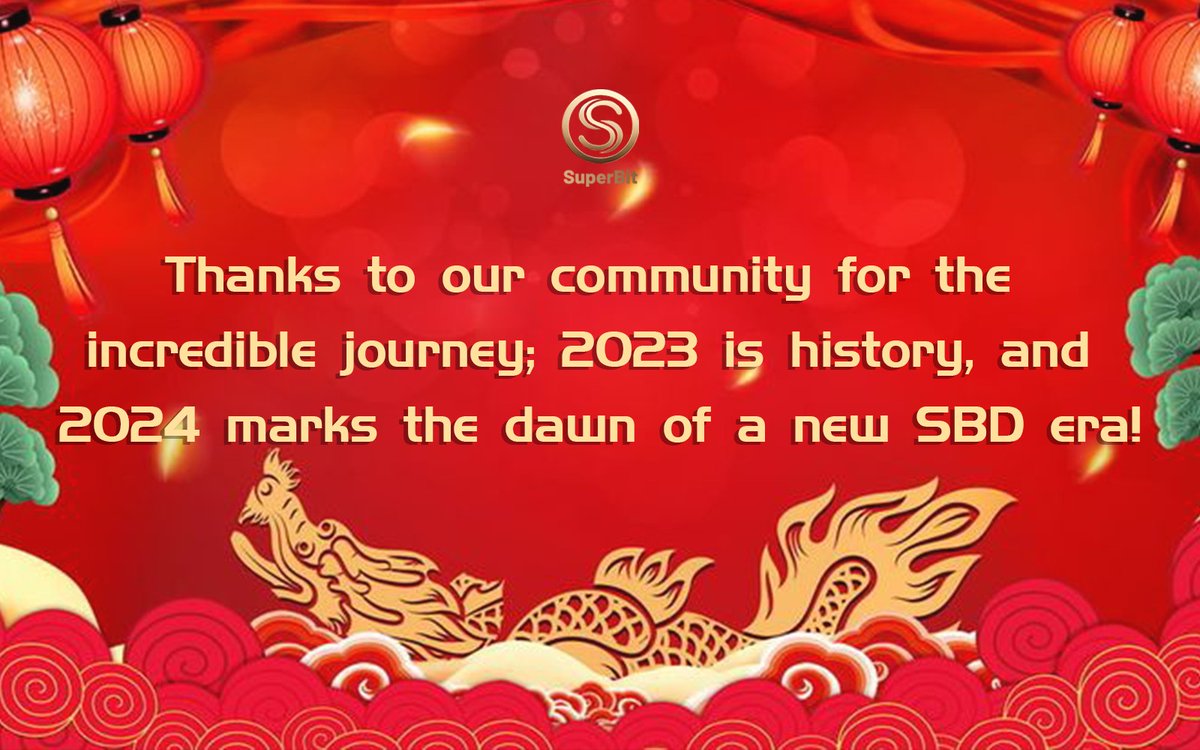 SuperBitDAO's tweet image. 🚀 SBD 2024, we&apos;re burning with passion to welcome the New Year! 
🌟 More innovation, more rewards – let&apos;s explore uncharted territories together. Let&apos;s create brilliance together! 
🎉 Fulfilling financial freedom for each and every SBD community member!