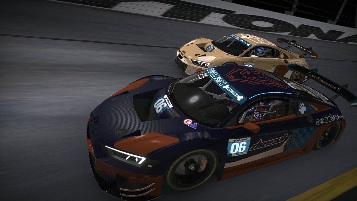 DieselTTV's tweet photo. Getting some more Daytona practice in with my team! Finally figuring out the Audi again~
#DieselDrives https://t.co/pkrUGBCUSh