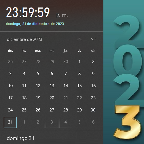CEstadistica's tweet photo. El día 31 de diciembre de 2023 fue domingo. Por lo cual, terminó el día, la semana, el mes y el año al mismo tiempo. El 2024 todo empezó de 0...
¡Feliz #2024! https://t.co/62squSn72O