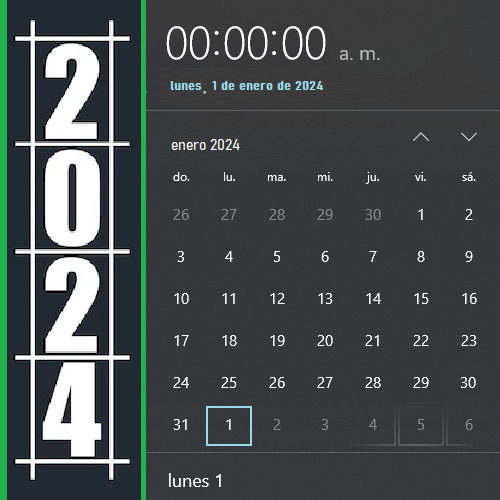 CEstadistica's tweet photo. El día 31 de diciembre de 2023 fue domingo. Por lo cual, terminó el día, la semana, el mes y el año al mismo tiempo. El 2024 todo empezó de 0...
¡Feliz #2024! https://t.co/62squSn72O