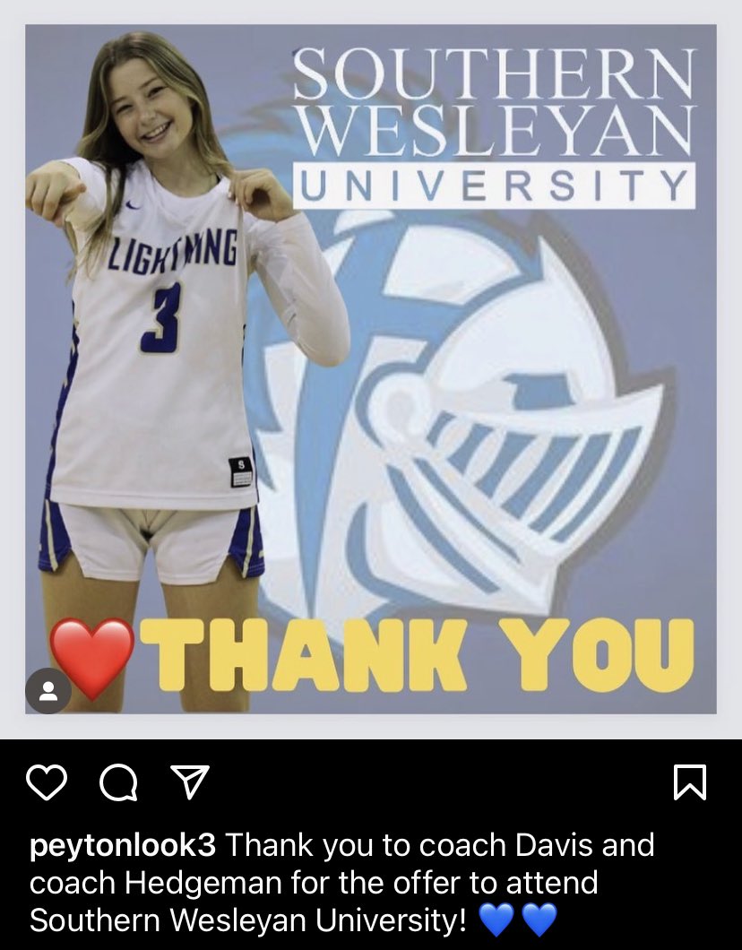 5’8 2024 G <a href="/peytonlooky/">peyton</a>  receives an offer from <a href="/SWUWomensBB/">Southern Wesleyan WB</a> . Thank you to <a href="/SWUWBCoachDavis/">John Davis</a> and Coach Hedgeman.  Go Warriors!

<a href="/_BlakeDerrick/">Blake Derrick</a> <a href="/SUTSReport/">SUTS Report</a> <a href="/PrepGirlsHoops/">Prep Girls Hoops 🏀</a> <a href="/girlzprepreport/">Girlz Prep Report</a> <a href="/TopPreps/">TOP PREPS - Free Sports News, Videos & Information</a> <a href="/TeamCypressBay/">CBHS Athletic Dir.</a> <a href="/MiamiSuns/">Miami Suns</a> <a href="/GNation_BBALL/">G Nation 🏀</a>