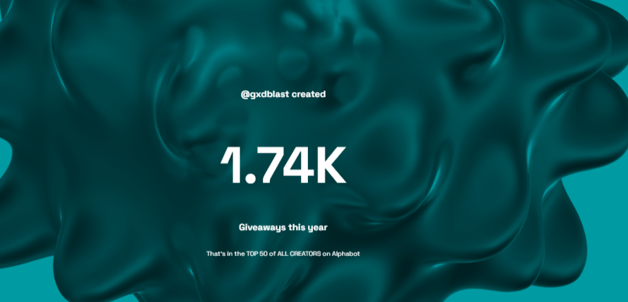 gxdblast's tweet photo. Just checked my 2023 #Wrapped from @alphabot
I created ๐ญ,๐ณ๐ฐ๐ฎ giveaways this year on #Alphabot - That's in the ๐ง๐ข๐ฃ ๐ฑ๐ฌ of ๐๐๐ ๐๐ฅ๐๐๐ง๐ข๐ฅ๐ฆ on Alphabot
How did you do? ๐ Click below to see!
#AlphabotWrapped
https://t.co/Orq2q84vk7 https://t.co/xLI5xSwaDl