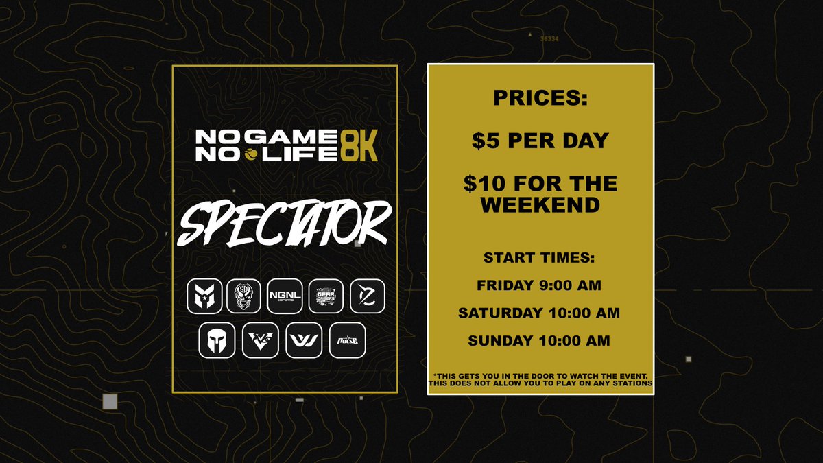 challmegg's tweet photo. Looking to watch the @NGNL_Esports 8K Event this weekend? look no further! 

📍@theesportscave 

🗓️ January 5th - 7th 

🎟️ $5 per day or $10 all weekend 

#ChallengeTheOrder #NoGameNoLife https://t.co/kiyi9x50Eh