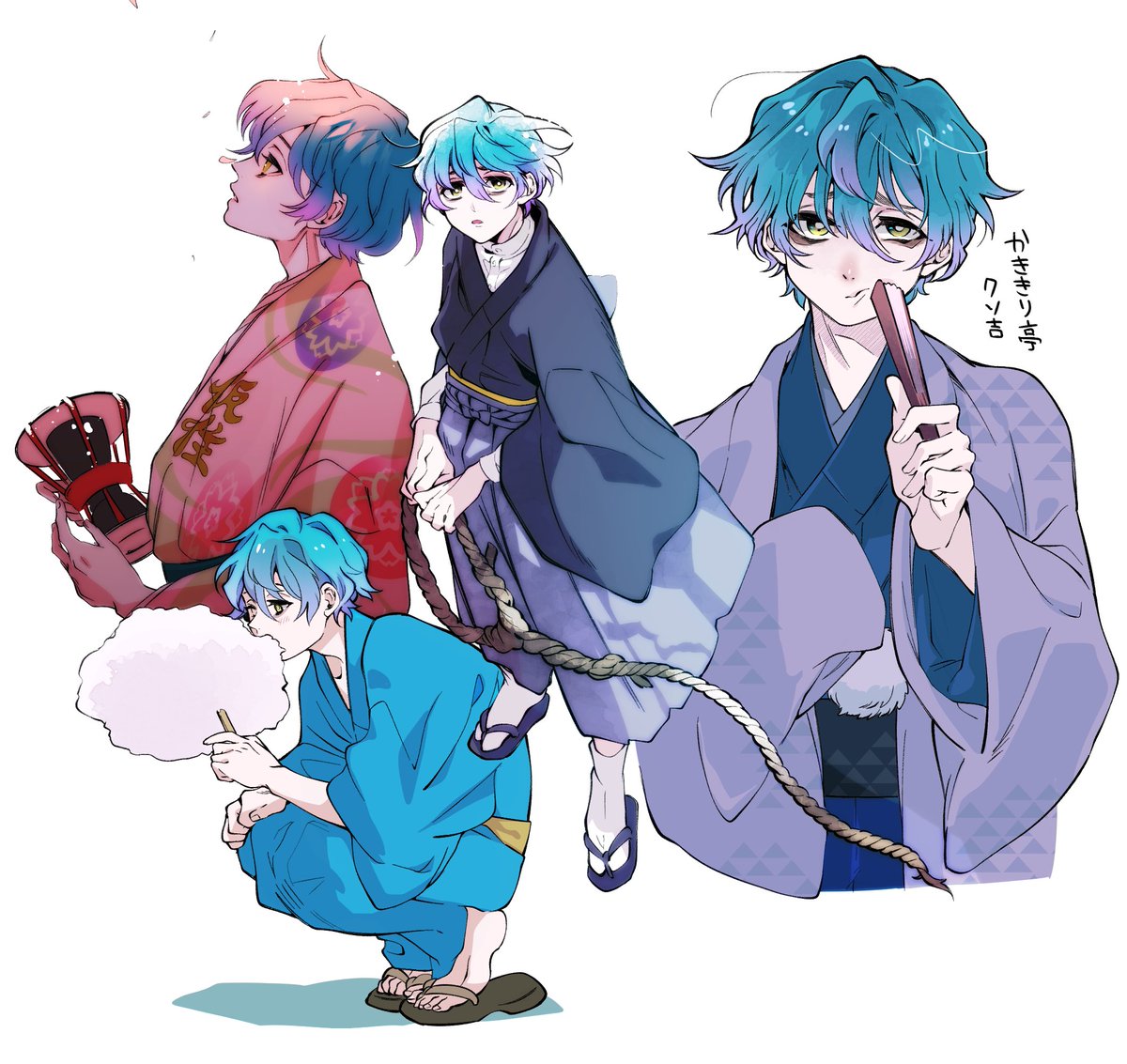 「(再)和装おおせくん 」|🐔ふちかたつー🐔のイラスト