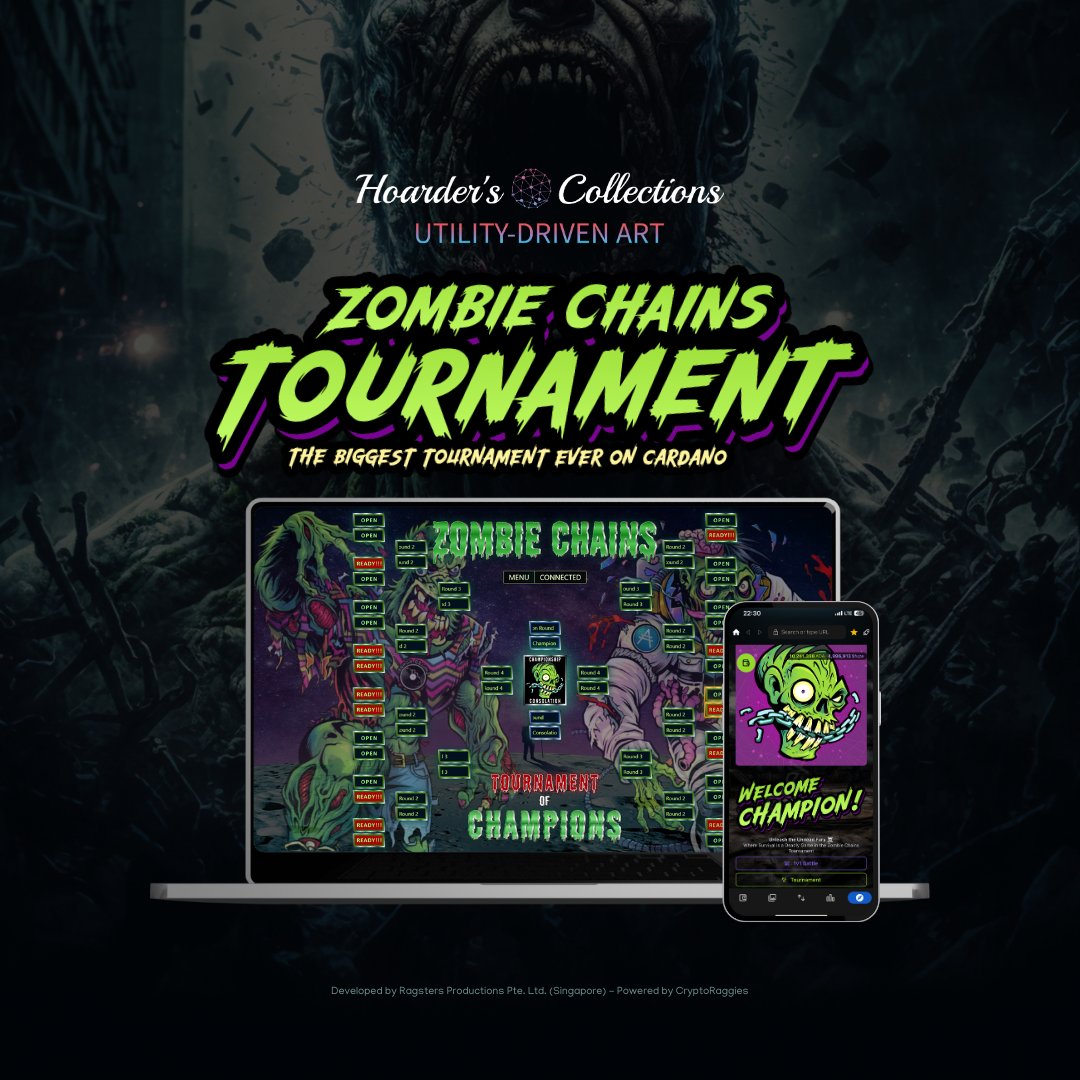 After months of hard work, we're really proud to see this go live!

<a href="/ZombieChains/">Zombie Chains</a> Tournament system is a complex system of several smart contracts working in tandem, making this a true blockchain game secured by Cardano level 1!

We hope you'll try it out and have some fun while