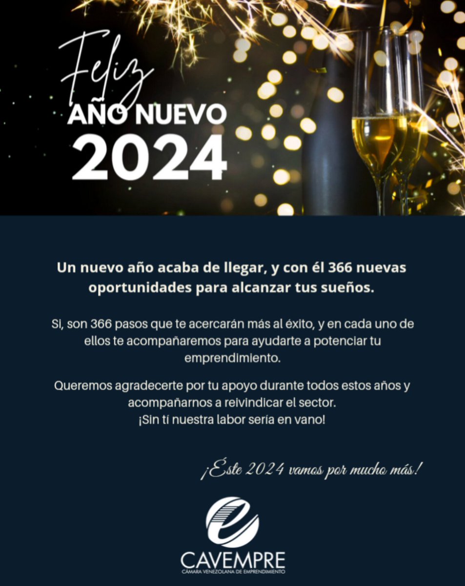 CavempreVzla's tweet photo. 𝙐𝙣 𝙣𝙪𝙚𝙫𝙤 𝙖𝙣̃𝙤 𝙖𝙘𝙖𝙗𝙖 𝙙𝙚 𝙡𝙡𝙚𝙜𝙖𝙧, 𝙮 𝙘𝙤𝙣 𝙚́𝙡 366 𝙣𝙪𝙚𝙫𝙖𝙨 𝙤𝙥𝙤𝙧𝙩𝙪𝙣𝙞𝙙𝙖𝙙𝙚𝙨 𝙥𝙖𝙧𝙖 𝙖𝙡𝙘𝙖𝙣𝙯𝙖𝙧 𝙩𝙪𝙨 𝙨𝙪𝙚𝙣̃𝙤𝙨.

Si, son 366 pasos que te acercarán más al éxito, y en cada uno de ellos te acompañaremos para ayudarte a potenciar tu https://t.co/5IK1KPzEVb