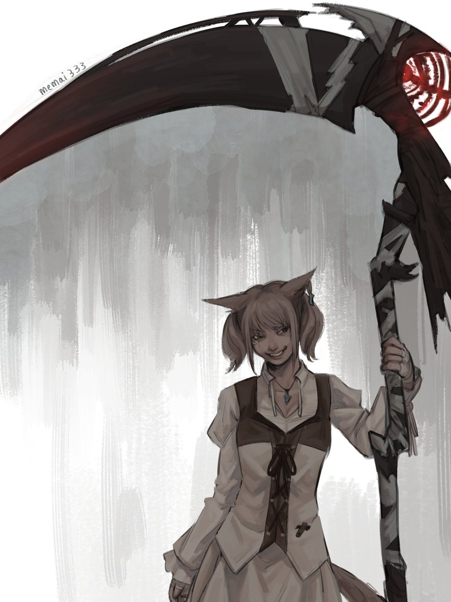 「just a girl and her scythe :) wait why a」|ukirei ☆彡comms closed!のイラスト