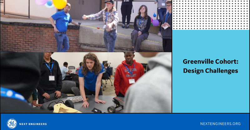 GE_Foundation's tweet photo. The Greenville team has been working on a variety of design challenges including creating motors and participating in a balloon launcher competition. When the students aren't designing projects, they've been exploring college and career-readiness skills like writing. More here: