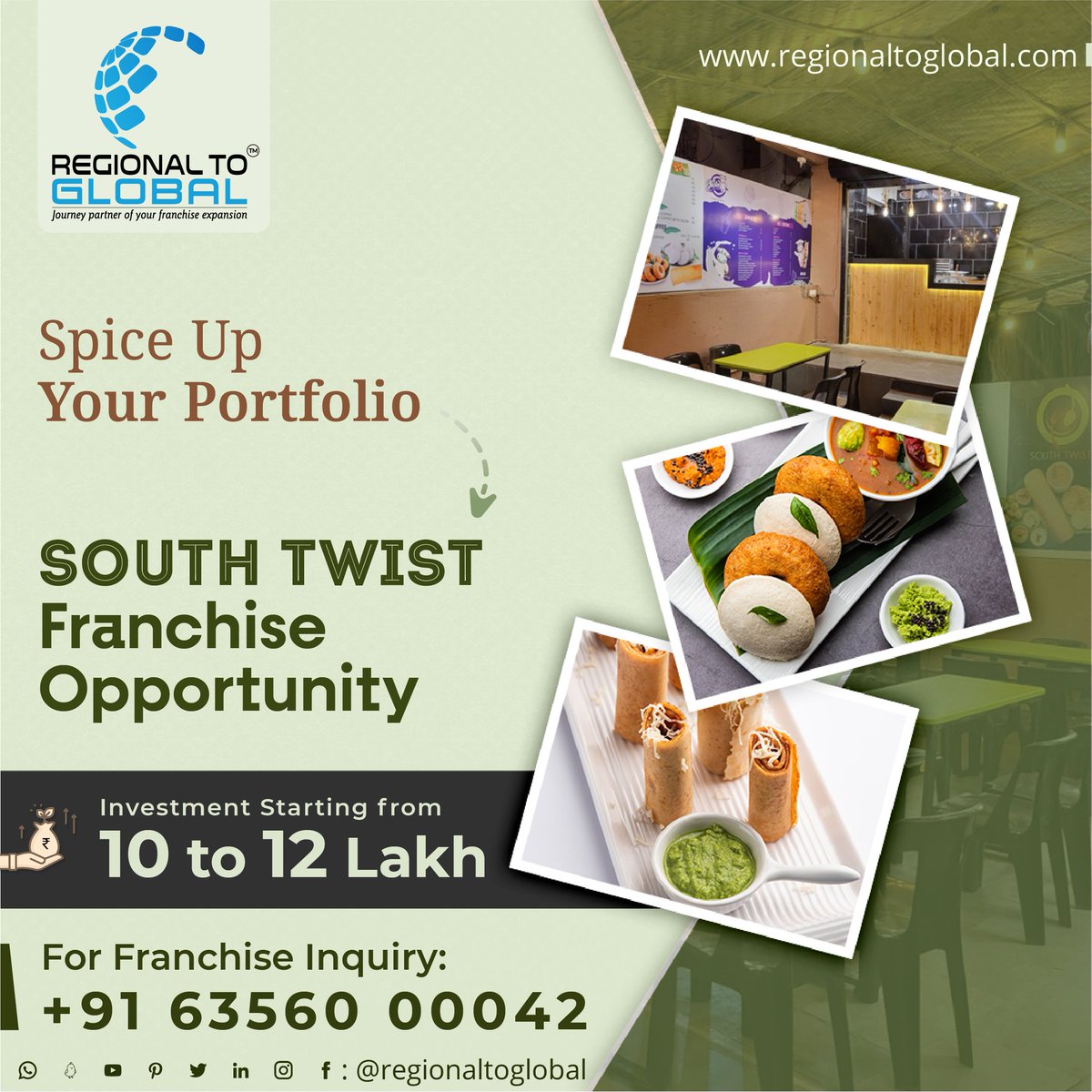 Spice Up Your Portfolio
SOUTH TWIST Franchise Opportunity

#franchiseopportunities #Southtwist #southtwistfranchise #regionaltoglobal #southerncuisine #OpportunityKnocks #FranchiseWithUs #spiceupyourportfolio