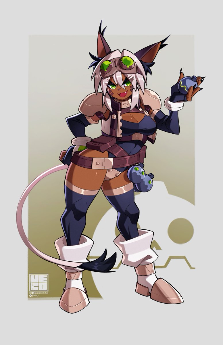 「[OC] im starting 2024 off with a catgirl」|ueko COMMISSIONS: CLOSEDのイラスト