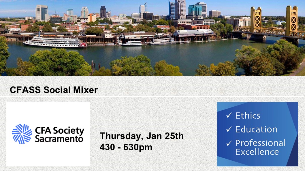 CFASocietySac's tweet photo. Join us for appetizers and refreshments. Come and mingle with fellow CFASS members!        

https://t.co/3X2FrfxeSR

Please register so we have an accurate count.

Cost:
CFASS Members: Free
Guests: $30      

#Sacramento #CFA #CFASocietySacramento #happyhour #networking #cfass https://t.co/PlbGnFnwrC