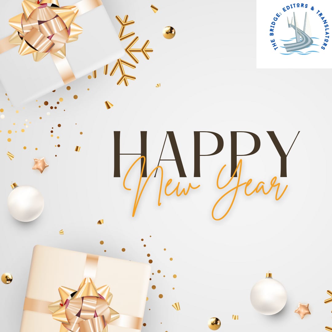 EditorsBridge's tweet photo. A very Happy New Year from the team of The Bridge: Editors &amp; Translators. 🎊
#HappyNewYear https://t.co/qfocLn018F