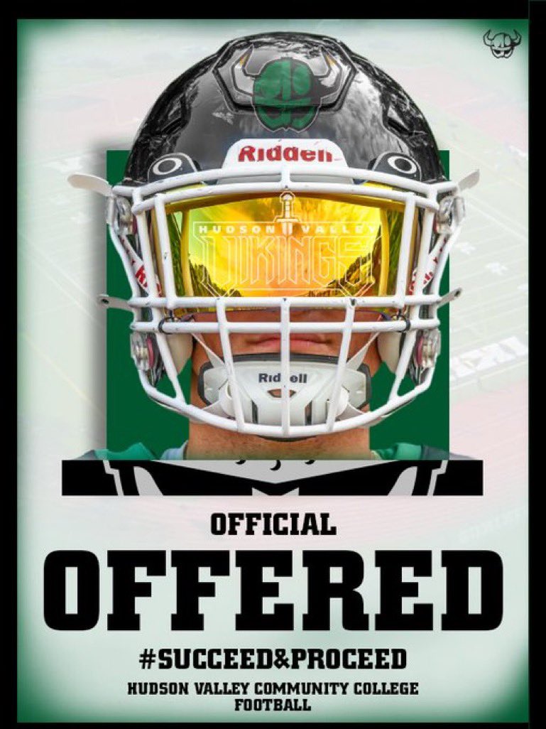 Hudson Valley Offered!! Thank You to  <a href="/CoachDonJones/">Coach "Unk”</a> and the rest of the staff <a href="/HVCCFootball/">Succeed and Proceed!!!</a> !!!!! LETS GO VIKINGS💚🖤 <a href="/CoachLuckLBU/">Coach Luck</a> <a href="/thvchosen1/">Carl Watson IV</a> <a href="/WeequahicHSFB/">Weequahic Football</a>