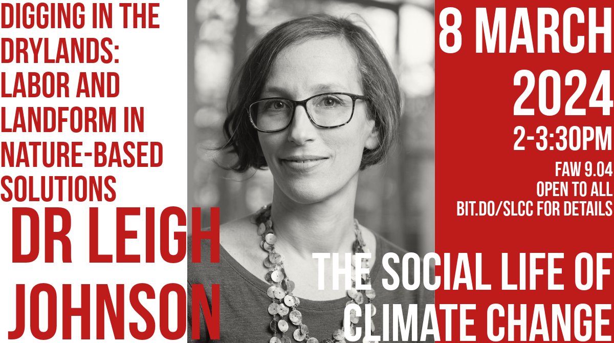 On March 8, we're thrilled to be joined by Leigh Johnson of @uogeog. She'll be speaking about the economic geography of adaptation labor. Details and talk abstract here lse.ac.uk/geography-and-…