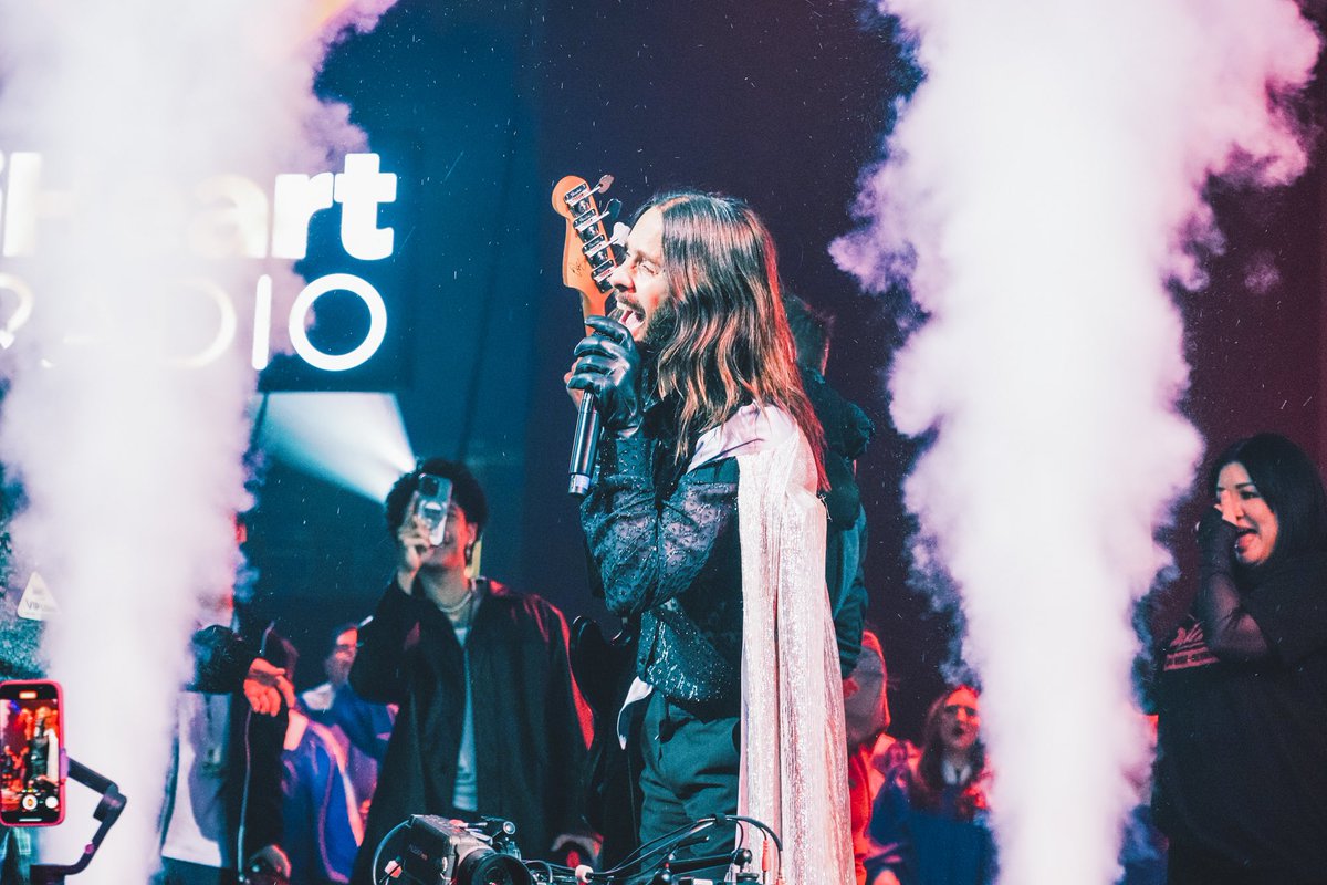 JaredLeto's tweet photo. Every show feels like the first. Excited to see you all on tour!✨ #iHeartALT2024 https://t.co/HnEJMS8ge9