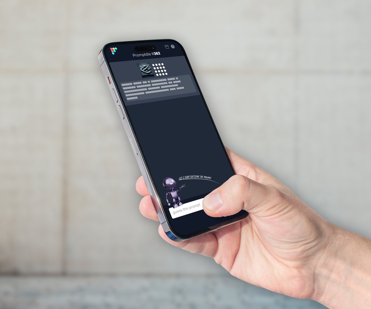 promptdle's tweet photo. #promptdle 2.0 is coming soon™️ https://t.co/EzN170fr4P