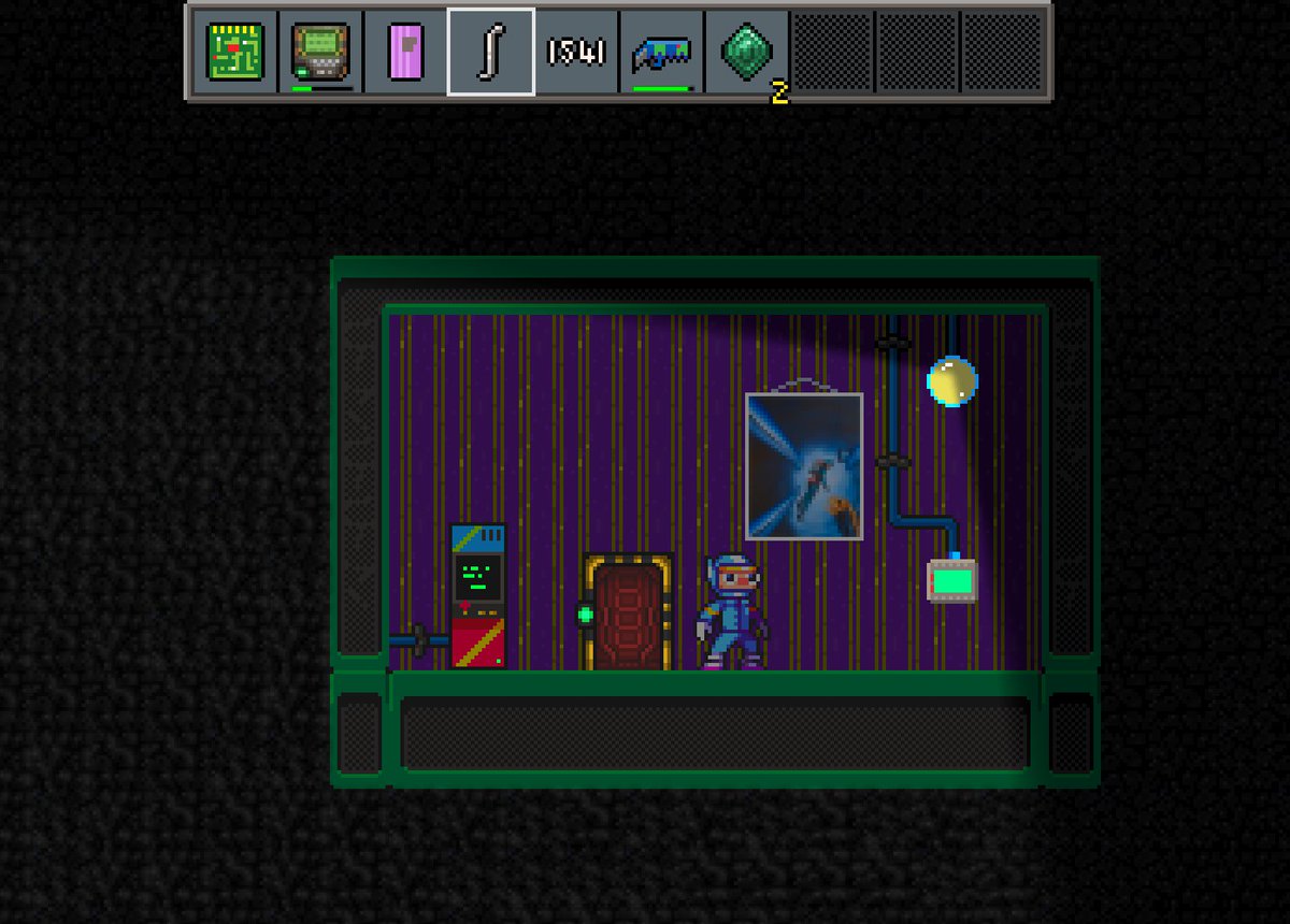 tonywarriner's tweet photo. Whoever lives here has excellent taste! #gamedev #pixelart #arcadeadventure #wormholedungeon https://t.co/HozVvwocAX