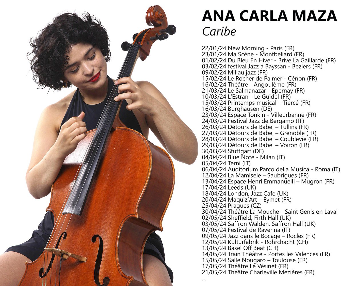 ¡Estoy emocionada de anunciar nuevas fechas de conciertos en Francia, Alemania, Inglaterra, Italia y República Checa! Únete a mí en este viaje musical lleno de amor y emoción en el tour Caribe de mi nuevo disco. ¡No puedo esperar para verte allí! 🎶❤️