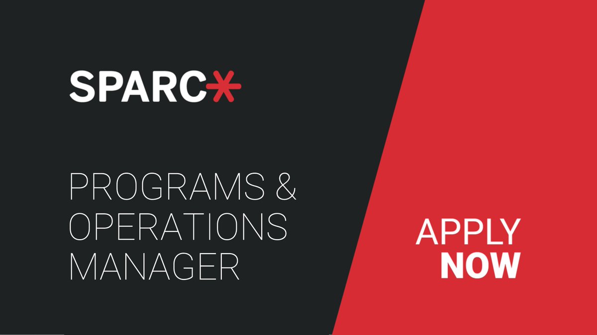SPARC (@sparc_na) on Twitter photo Join our SPARC team! We are currently looking for a Programs & Operations Manager. This is a full-time, fully remote position. Details on the role & required qualifications here: sparcopen.org/position-openi…. We look forward to the possibility of you sharing your talents with us! Join our SPARC team! We are currently looking for a Programs & Operations Manager. This is a full-time, fully remote position. Details on the role & required qualifications here: sparcopen.org/position-openi…. We look forward to the possibility of you sharing your talents with us!