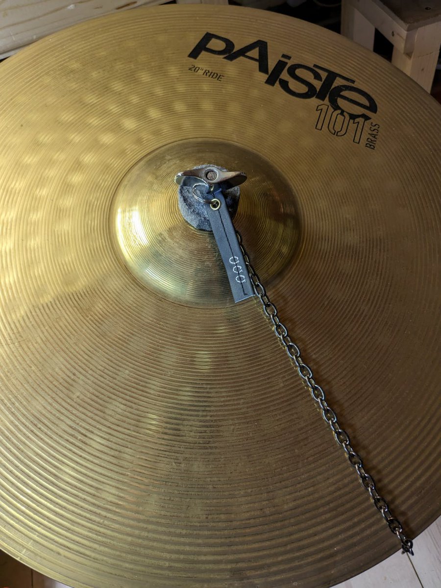 ZenWoood's tweet photo. Metal whispering to other metal.
It's not just sustain; it's a completely different #sound, a parallel universe for your #cymbals.

#zenchain #sizzler #percussion #percussionist https://t.co/2CfECS7Rch