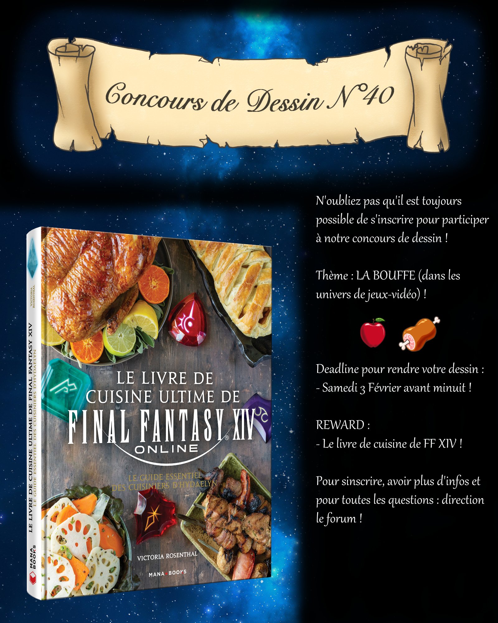 Livre de cuisine Le livre de cuisine ultime de Final Fantasy XIV - Mana  Books