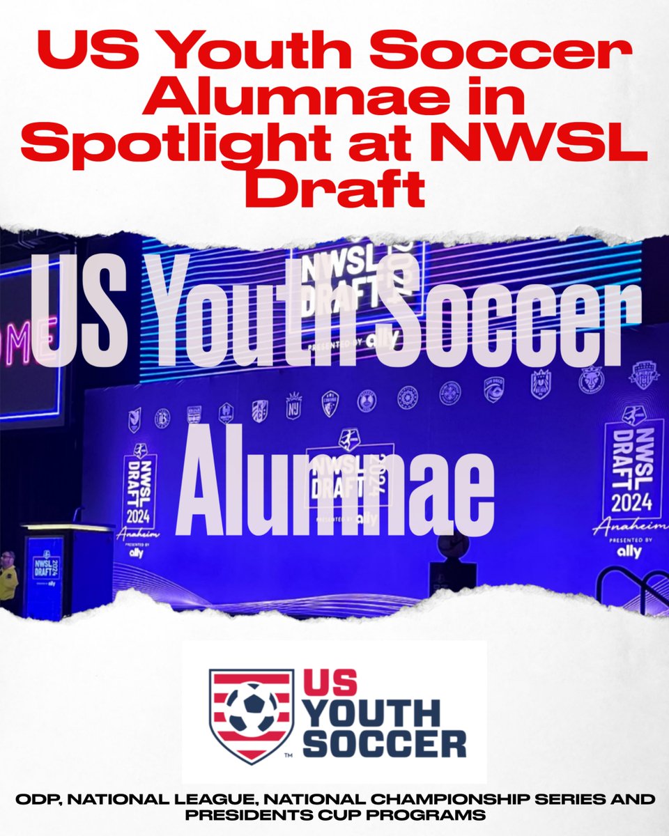 More than half of the players selected during the 2024 NWSL Draft on Friday night in Anaheim, Calif., are US Youth Soccer alumnae. bit.ly/420mo0J