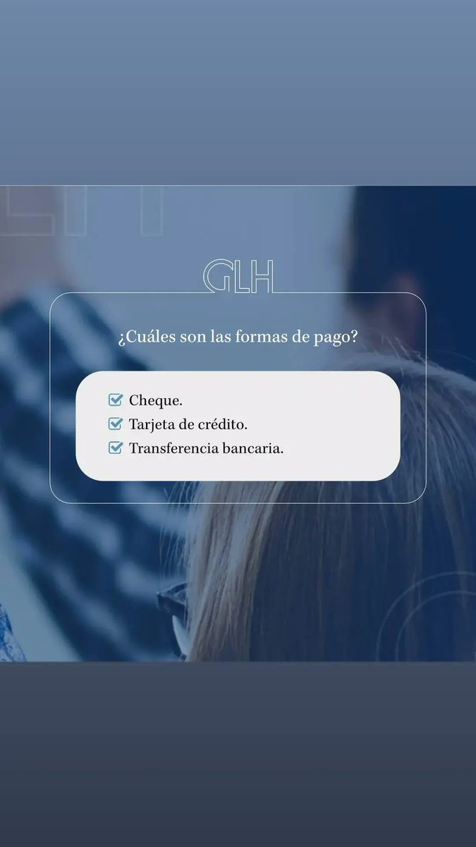 glhglobal's tweet photo. Formas de pago https://t.co/pvmZyRqeUu