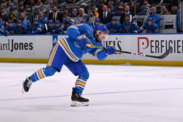 Scott Perunovich's last 10 games:

— 14:36 TOI/GP
— 7 Shots
— 7 Assists
— 7 Points
— +1 Plus/Minus
— 12 Blocked Shots
— 2 Giveaways (Least among Blues defenseman in span)
— 3 Takeaways

The Blues rookie defenseman is turning it up.. #stlblues