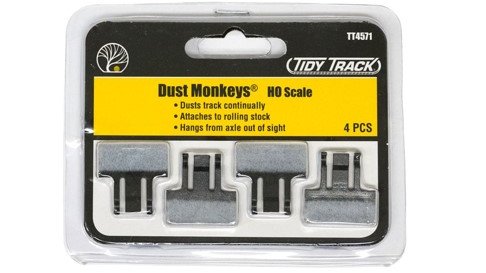 WoodlandScenics's tweet image. Dust Monkeys® make cleaning your model railroad easy. Simply attach, run your engine and let the Dust Monkeys® do the rest.

Watch this video to learn more about our Tidy Track® Rail and Wheel Maintenance System: rb.gy/dagjit

#modelrailway #modelrailroad #layouts