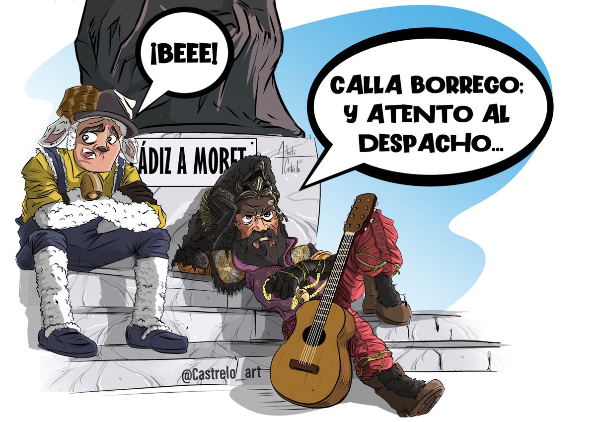 castrelo_art's tweet photo. Buenas tardes. 

Sobran borregos, faltan Ovejas negras. 
Esta es una de las cositas que he estado dibujando sobre #laovejanegra , pero vendrán más. 
También hay algo en ella de 2015...
#carnavaldecadiz2024
@ComparsaAres #granteatrofalla #coac2024 #cadiz #carnaval2025 https://t.co/XWFbRwE11L
