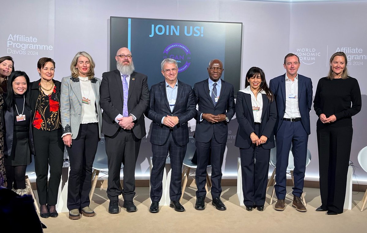 Welcome the @GAN4Skills launch of Corporate Champions for Apprenticeships at #Davos. Quality is key & the @ILO Recommendation on quality apprenticeships is a milestone. #Skills development is vital in the context of #AI, alongside access to finance and markets for young people.