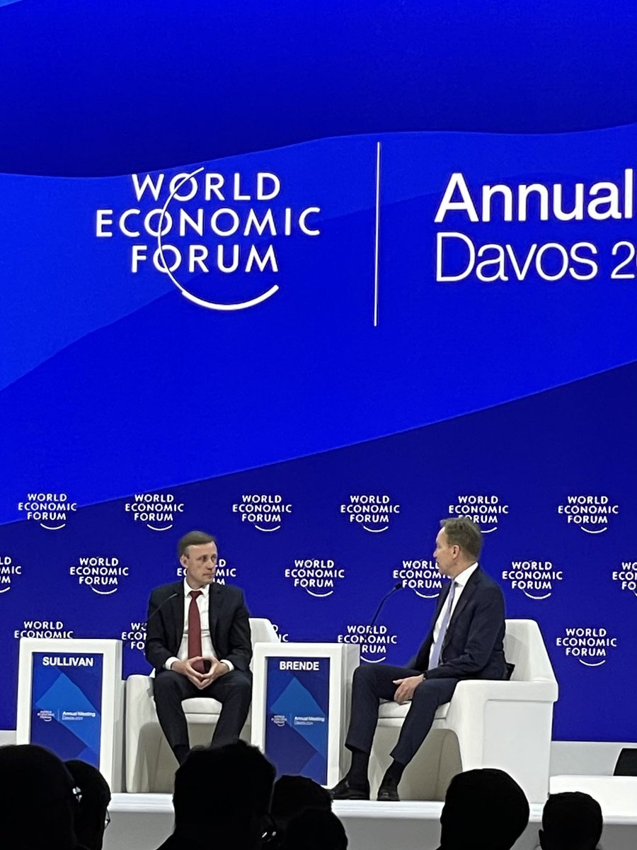 Very insightful speech and discussion by Jake Sullivan - US National Security Advisor -  on the state of global affairs and challenges before us. 
#Davos2024 #WEF2024
