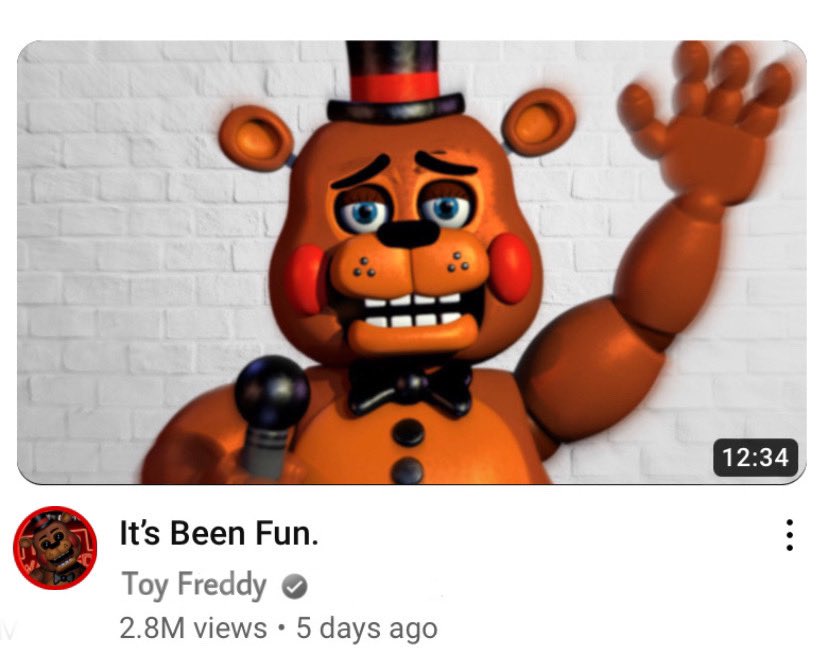 Imaging If There Was A VTuber Or Something That Was Just Someone Pretending To Be Toy Freddy, Like That EthGoesBOOM! Channel From The Olden FNaF Days Imaging If There Was A VTuber Or Something That Was Just Someone Pretending To Be Toy Freddy, Like That EthGoesBOOM! Channel From The Olden FNaF Days