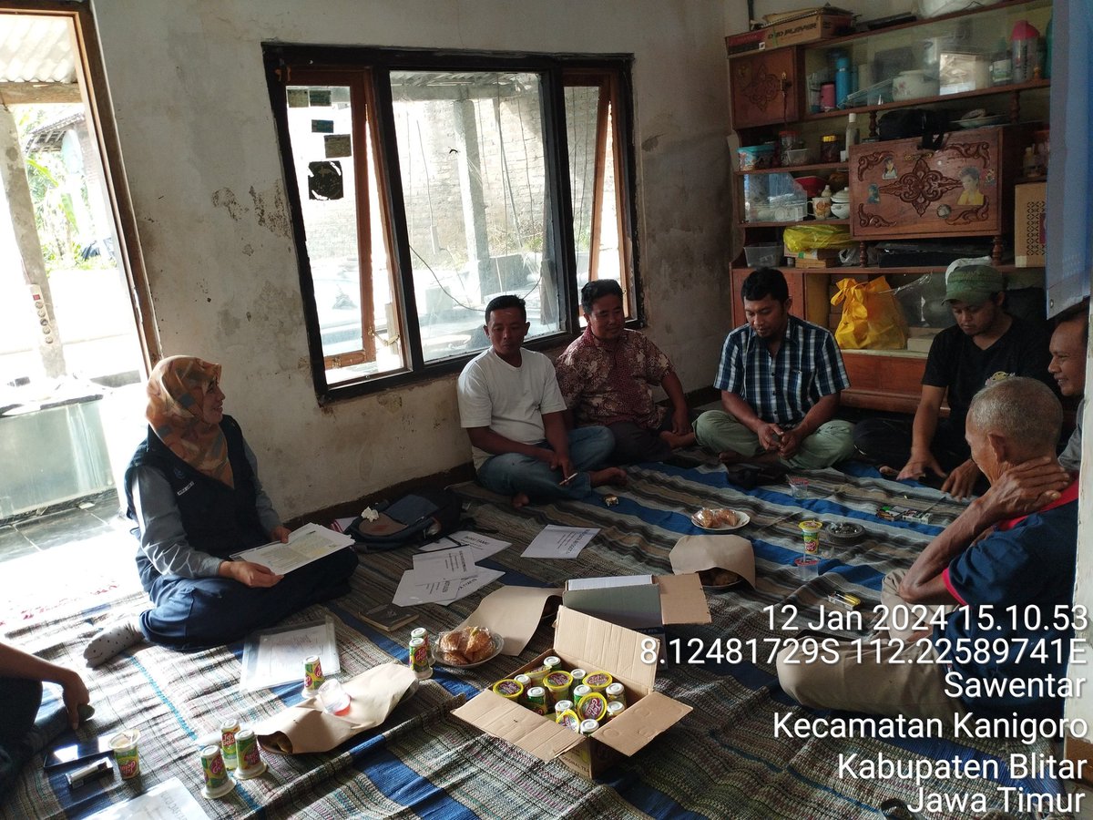 RikeLurin's tweet photo. Jum'at (12/01/2024), Rike Lurin H Luhkan Kab. Blitar, Pembinaan Pokdakan Fajar Jaya Fish Desa Sawentar Kecamatan Kanigoro @puslatluhkp #GiatLuhkanSatminkalBWI https://t.co/ytj9YLBVl5