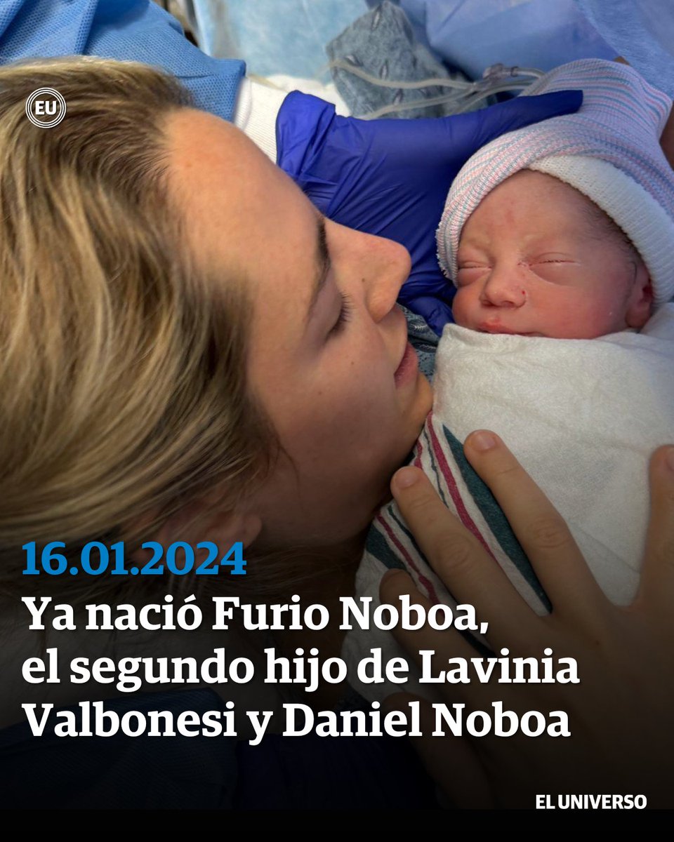 eluniversocom's tweet photo. Este 16 de enero marca una nueva fecha especial para la pareja conformada por el presidente del Ecuador #DanielNoboa y la primera dama #LaviniaValbonesi. Los esposos acaban de dar la bienvenida a su segundo hijo, un bebé que ya tenía su nombre escogido antes de nacer: Furio Noboa Valbonesi. https://t.co/VEX4KwomuO