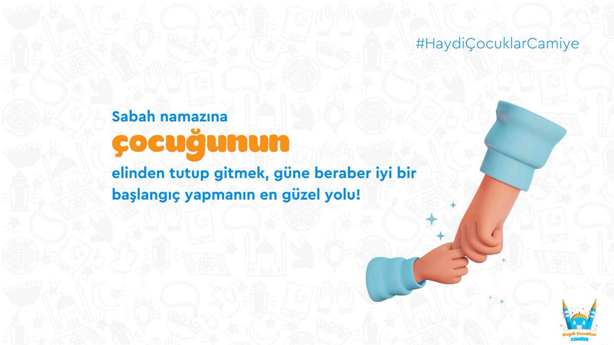 ZorluCelik's tweet photo. 🌅 Sabah namazına çocuğunun elinden tutup gitmek, güne beraber iyi bir başlangıç yapmanın en güzel yolu. #HaydiÇocuklarCamiye 🕌✨ https://t.co/L4gw0u3WuM