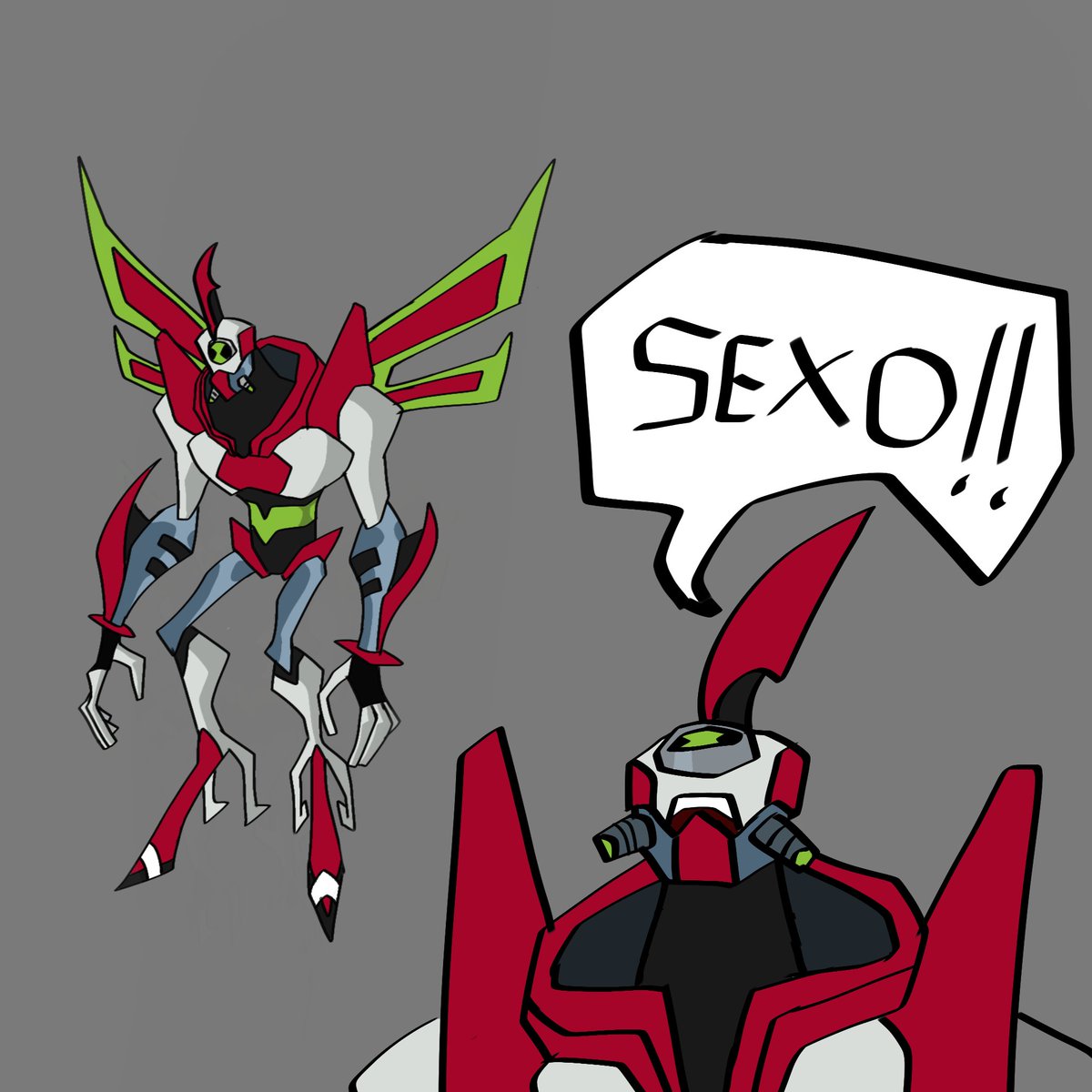 canibaloso77's tweet photo. Supe que una fusión descartada del #biomnitrix fue "nanobig" Supongo que su habilidad sería algo como ant-man osea ser capaz de encogerse y crecer a voluntad.#fanart #ben10fanart #Ben10 https://t.co/Ea3RpInN29
