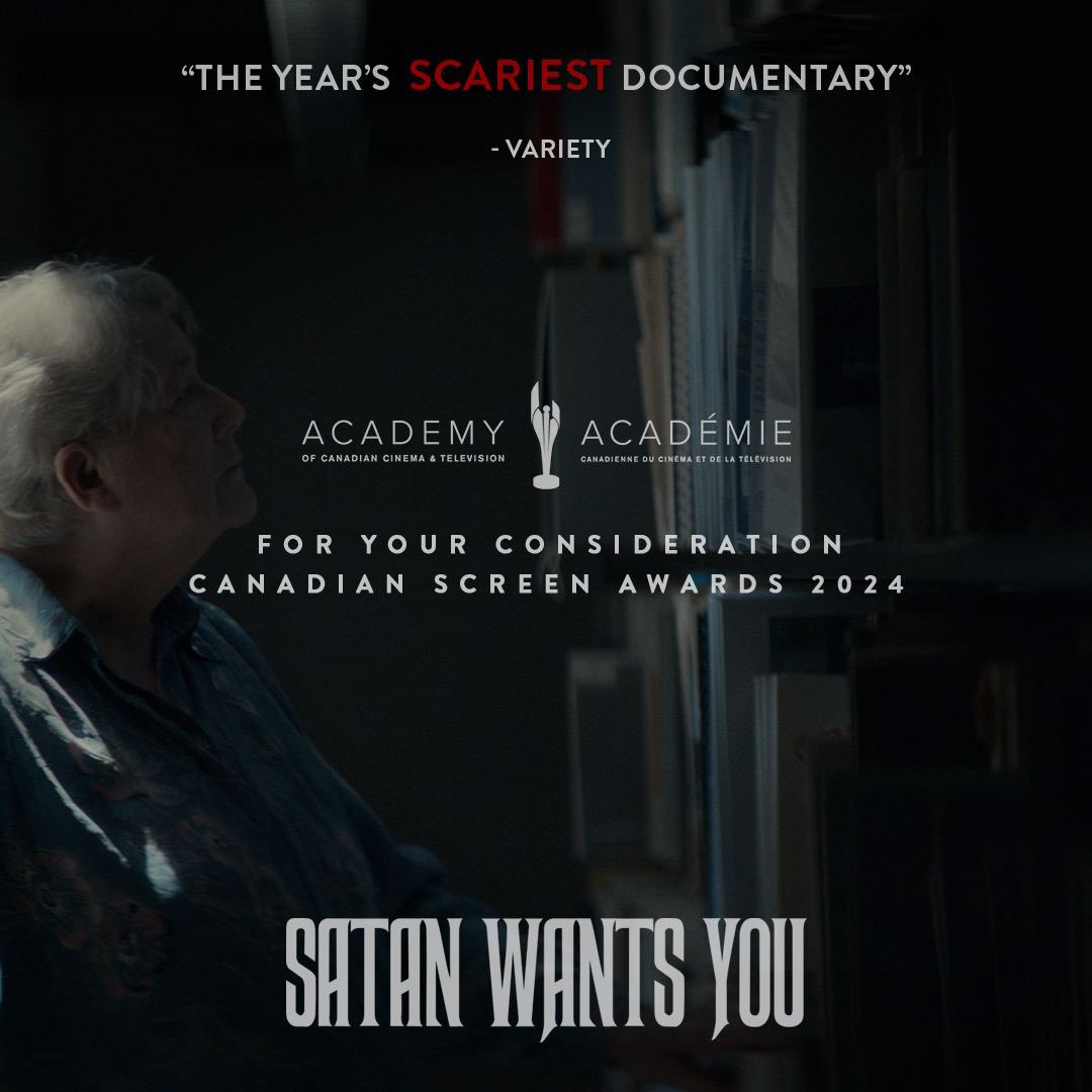 SATAN WANTS YOU “this year’s scariest documentary” is eligible FYC in the following categories: 

Cinematography 
Editing 
Original Music 
Sound Design 
Barbara Sears Award for Best Editorial Research 
Barbara Sears Award for Best Visual Research