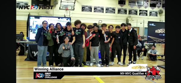 JohnDeweyBK's tweet photo. Winners Once again! JDHS Megaladons Robotics Team #9384 Took home the control award for mastery in AI and #8087 won the design award for robustness in robotics. All 4 teams will be playing at the Super Qualifiers here at John Dewey February 2-4. #DewinItRight https://t.co/3A3sLRiSFu