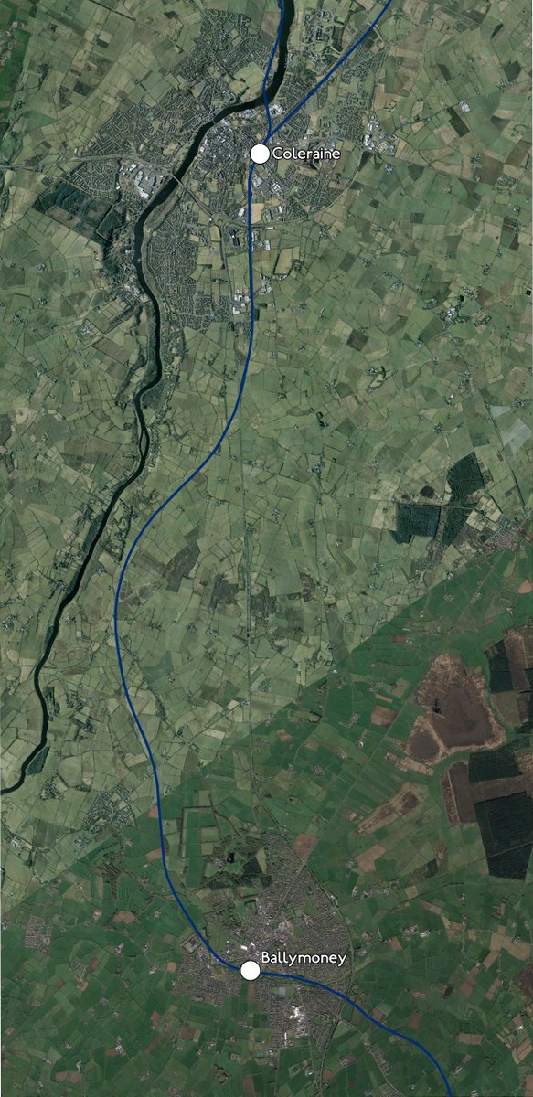 FundTheNINE's tweet photo. Phase Three:
The third phase's completion would signal the end of the FIRST of the TWO key stages to #DuallingNorth.
This phase would see the final leg of the journey dualled between #Ballymoney & #Coleraine.
(5/11) https://t.co/uOWNUZUwmx