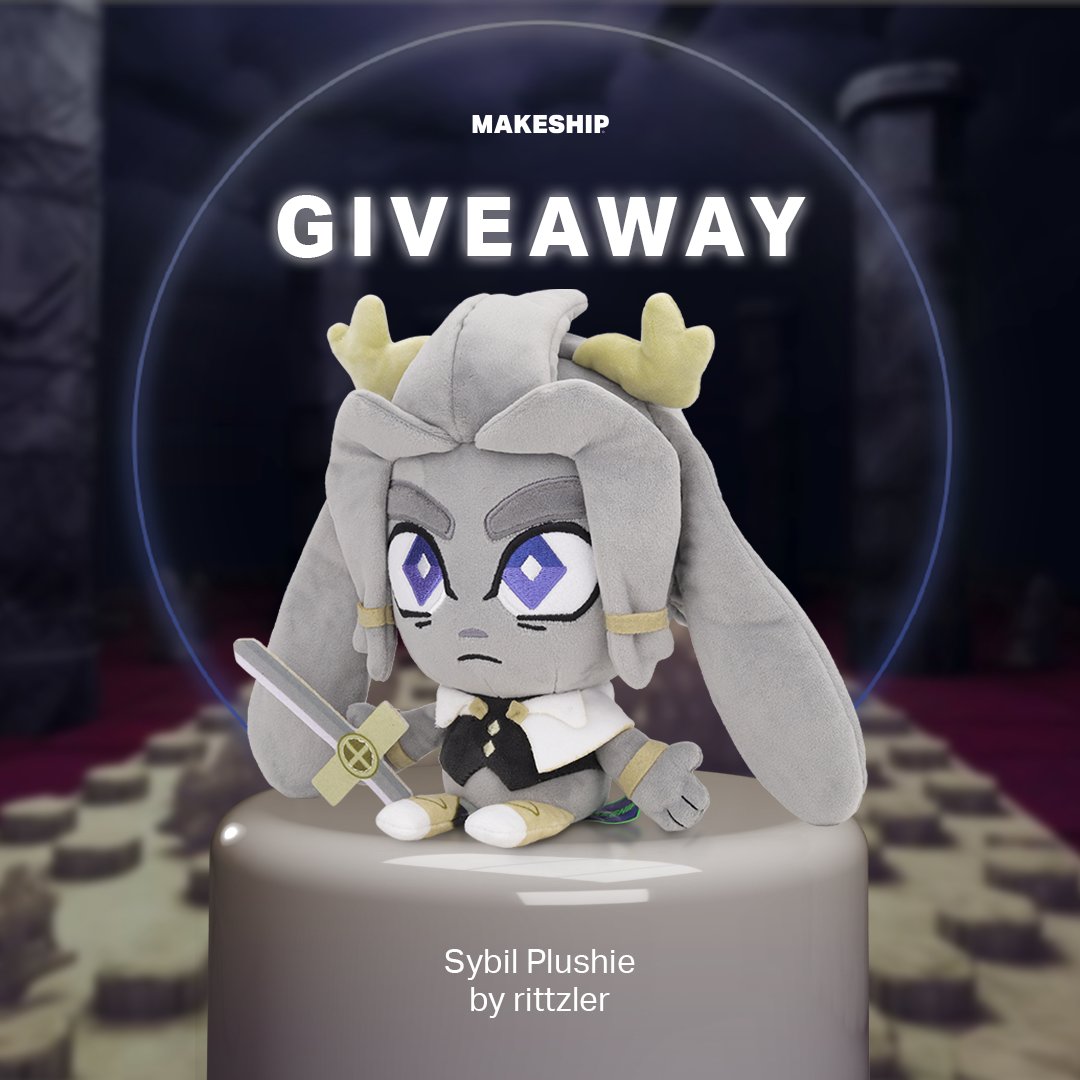 hey guys! makeship was able to offer up a nice giveaway for the sybil plush- 2 lucky people can snag one for free! to enter: -follow @Makeship and @rittzler -retweet this post! it ends on 1/19 at 2pm EST! best of luck