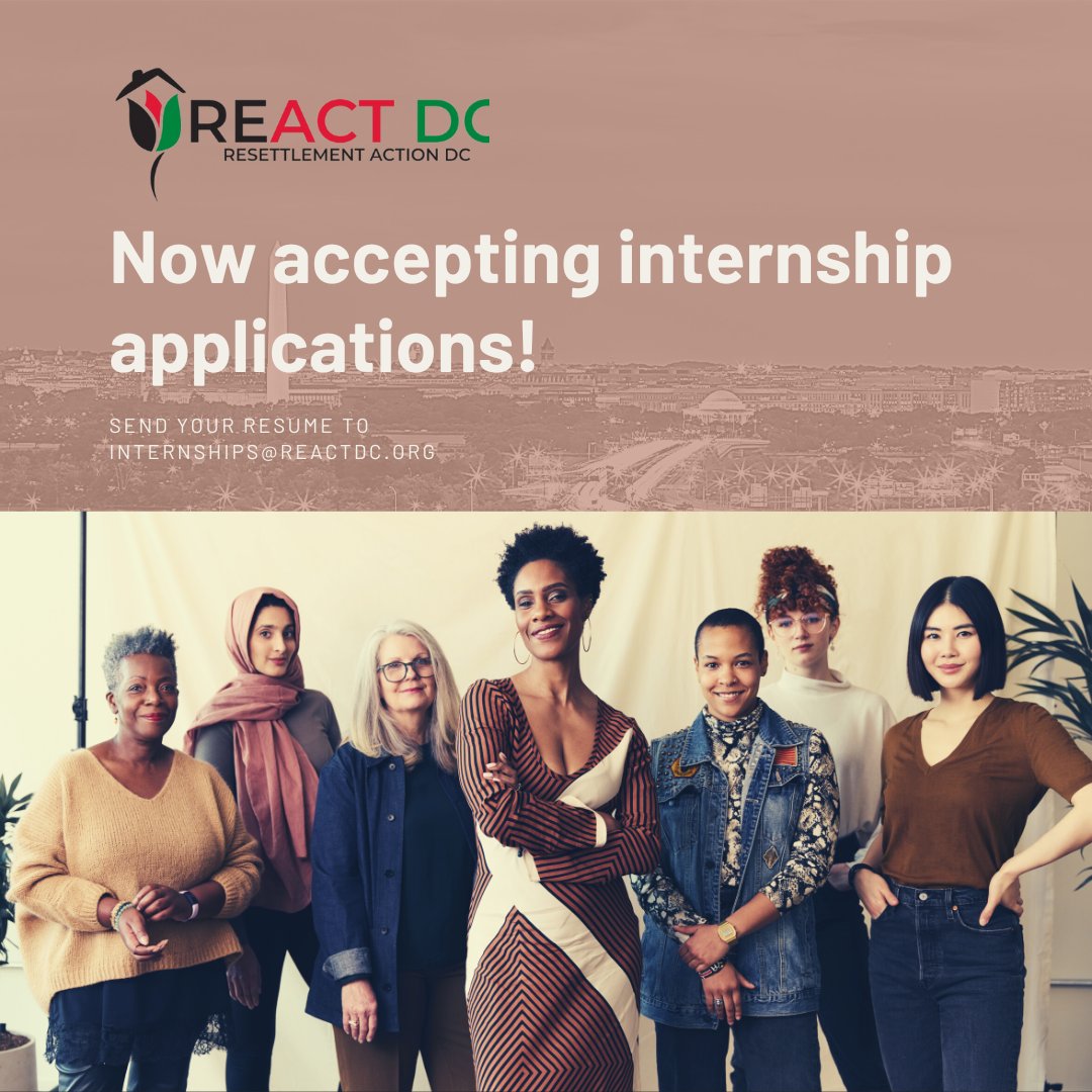 🌟 Join REACT DC's internship program! 💼 Explore opportunities in ...