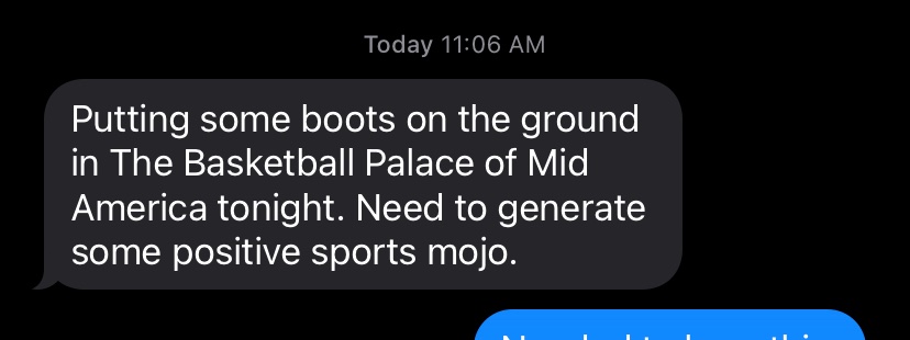 bosscogg's tweet photo. we have confirmed boots on the ground tonight in the BUD . hog hoops turnaround starts TONIGHT ! https://t.co/koLjEmkPdz