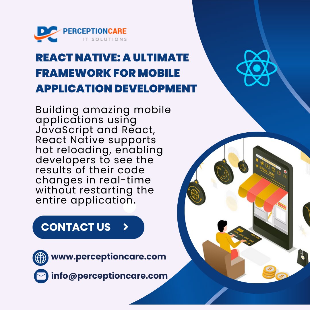 perceptioncare's tweet photo. React Native: A Ultimate Framework for Mobile Application Development
Building amazing mobile applications using JavaScript and React
Read More: https://t.co/nteSIPvCyD
#reactjs #apps #application #development #design #solutions #perceptioncare #services https://t.co/v5I4TqEGSA