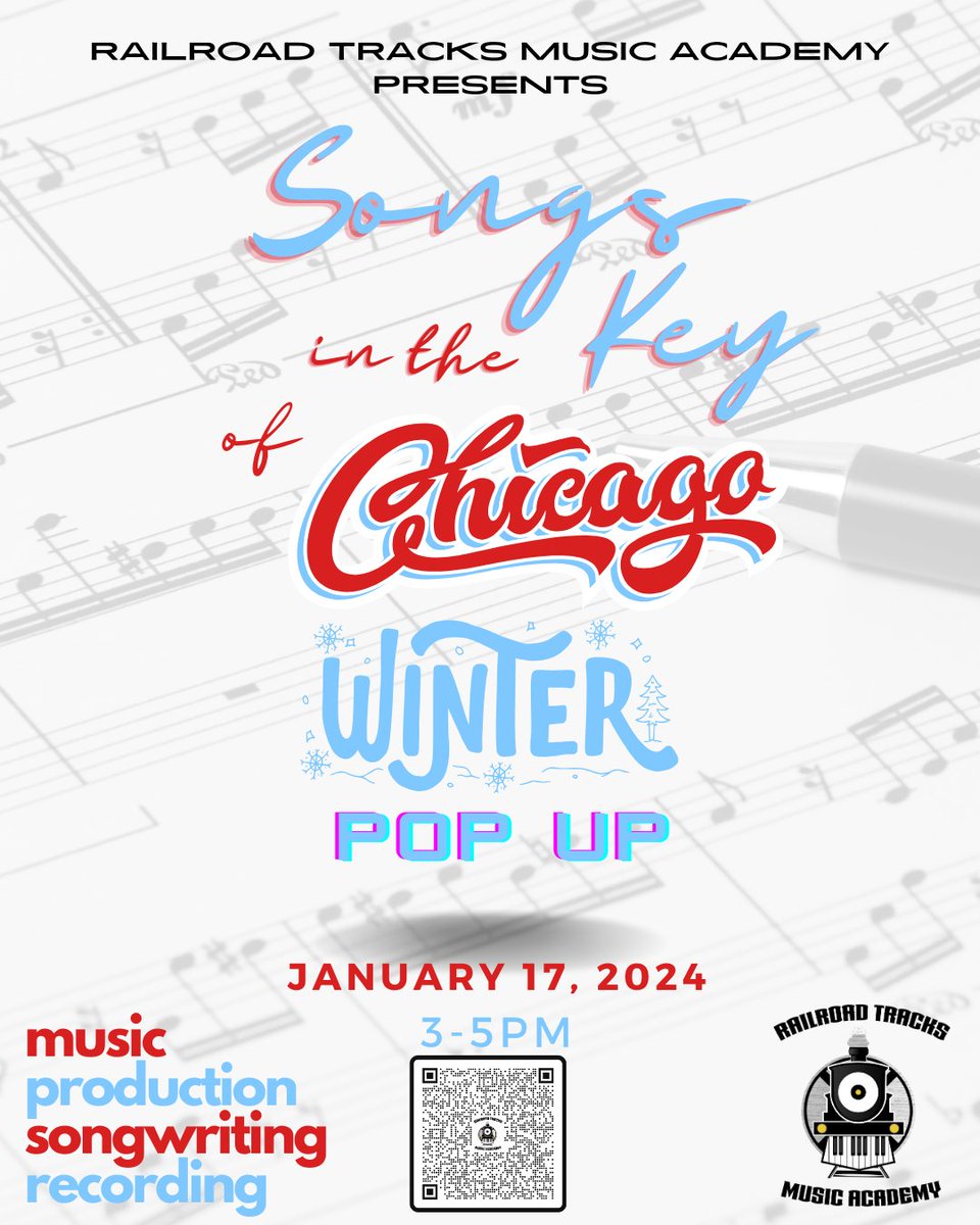 scan the code to get more info about the event.
#SongsInTheKeyOfChicago #rrtma
