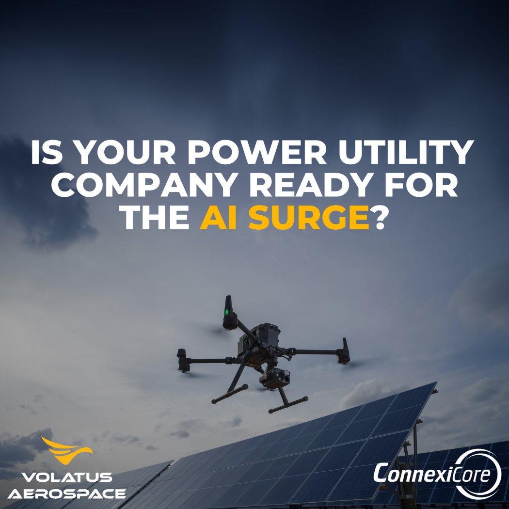 VolatusServices's tweet photo. Is your Power Utility company ready for the AI surge? 

As demands on the grid keep growing, the need for efficient inspection &amp; maintenance solutions is on the rise. Learn how aerial intelligence is tackling these challenges in our latest blog post. 

https://t.co/pYI1z40HFu https://t.co/7dZIw6hvv9