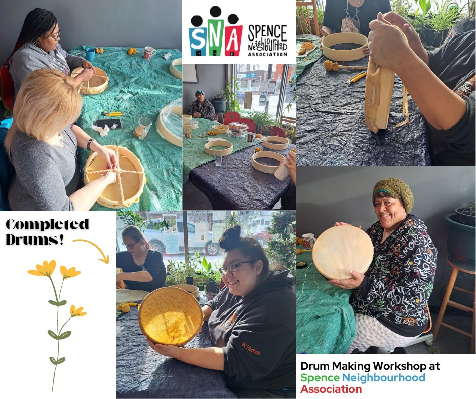 SNAcommunity's tweet photo. Drum Making Workshop!
This week participants learned from our Cultural Support Worker at SNA to make their own drums. In addition to this workshop, there will be a feast using these newly made drums on Friday, January 19th, 3:00PM-4:30PM! #DrumMaking #Drums #Workshop https://t.co/HMxv4tBHqD