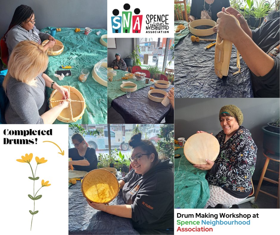 Drum Making Workshop!
This week participants learned from our Cultural Support Worker at SNA to make their own drums. In addition to this workshop, there will be a feast using these newly made drums on Friday, January 19th, 3:00PM-4:30PM! #DrumMaking #Drums #Workshop