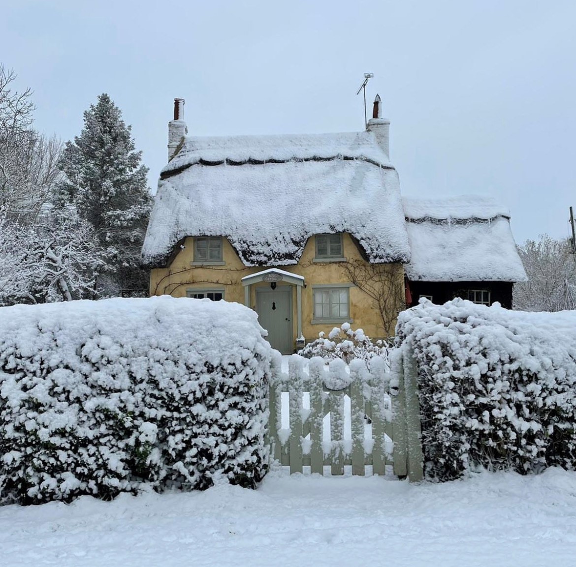 Dreamy vibes at Rose Cottage, Honington, Warwickshire! 🏡✨ Reminds me of a festive film... #lovegreatbritain ❤️