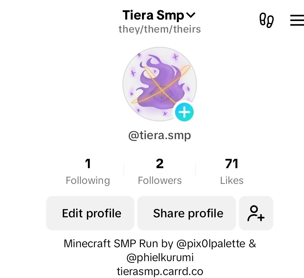 TieraSmp's tweet photo. Introducing TieraSMPs Tiktok account
Follow if you wish ! <3
https://t.co/0FcW9xybup
#Tierasmp #minecraftsmp #minecraftlore #lore #smp https://t.co/ZOhNOZf3l4